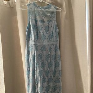 Francesca’s Baby blue MIDI dress size Small